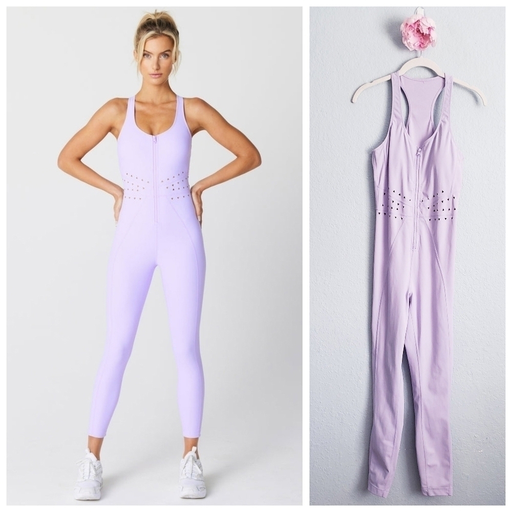 Gigi C Lilac Purple Hunter Jumpsuit